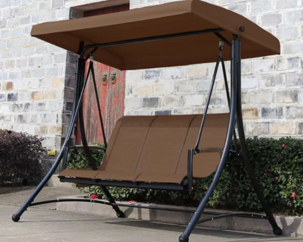 Brown Triple Swing Bench