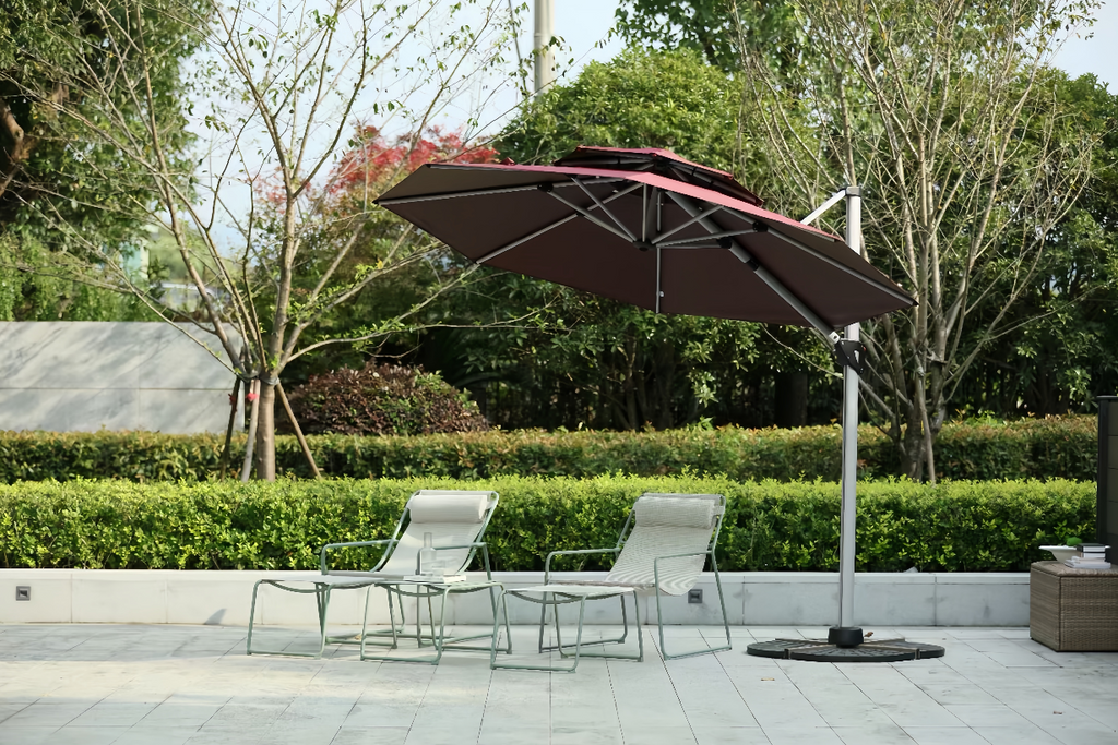 Black top Outdoor Umbrella LED