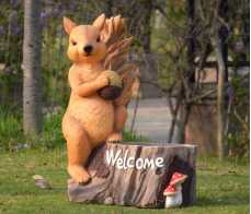 Welcome Sign Squirrels