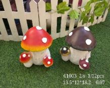 Black and Red Mushrooms