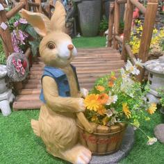 Brown flower pot bunnies