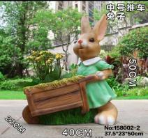 Acrylic Bunny Wheel Barrow