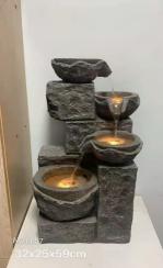 4 Part Stone Waterfall