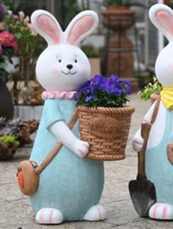 Acrylic Flower Pot Bunny