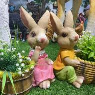 Acrylic Twin Bunnies