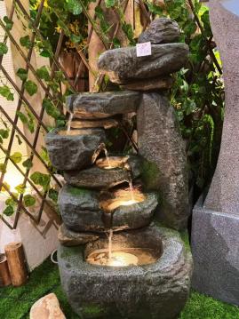 Cascading Stone Waterfall