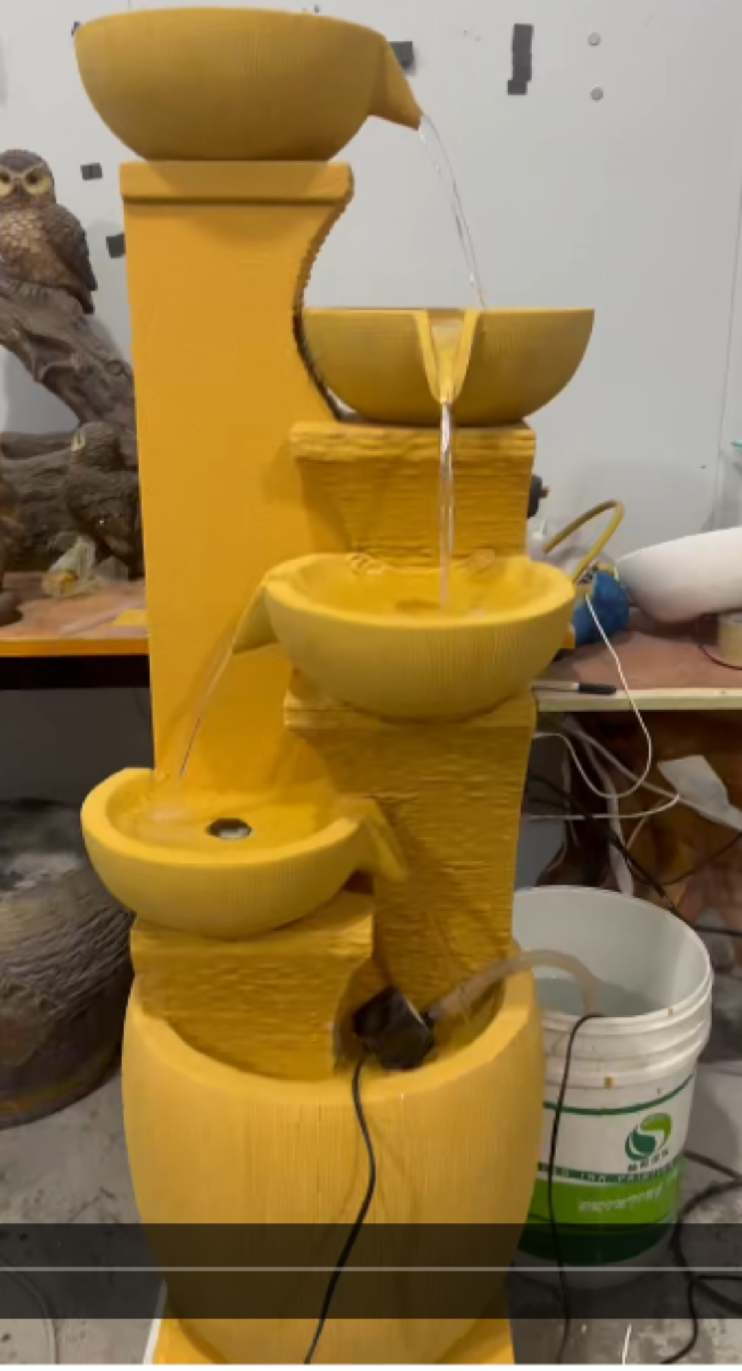 Yellow Resin Fountain