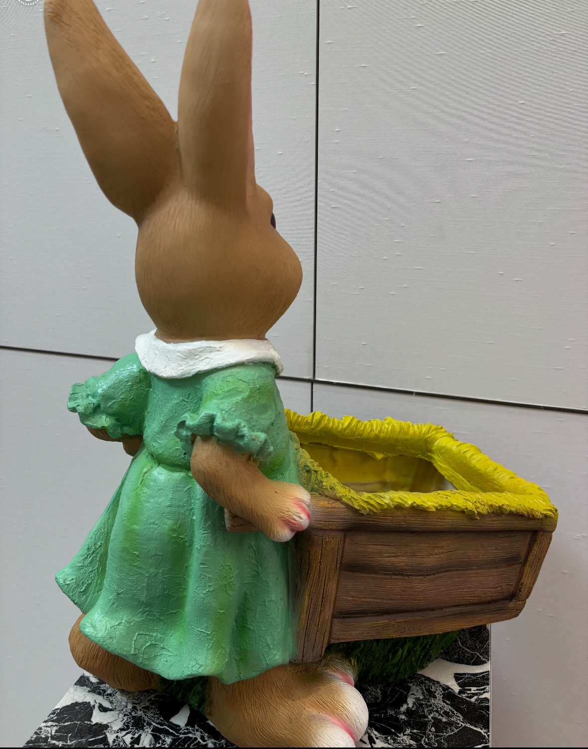 Acrylic Bunny Wheel Barrow