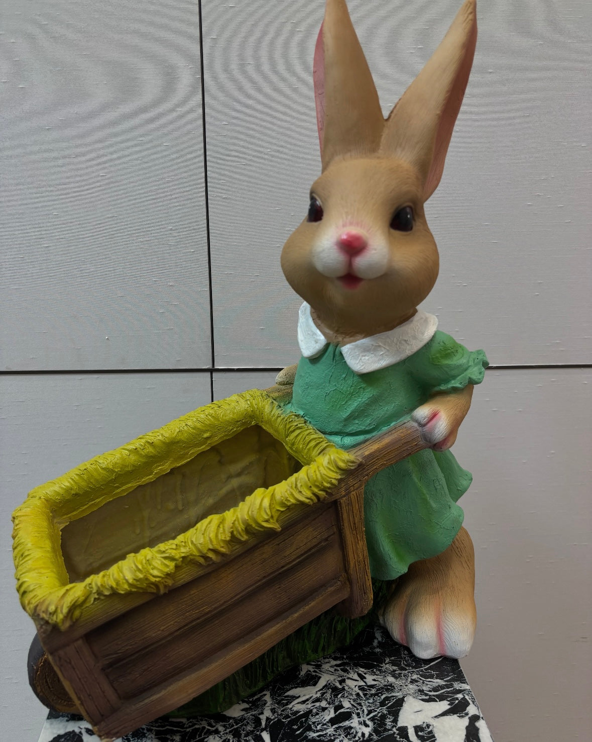 Acrylic Bunny Wheel Barrow