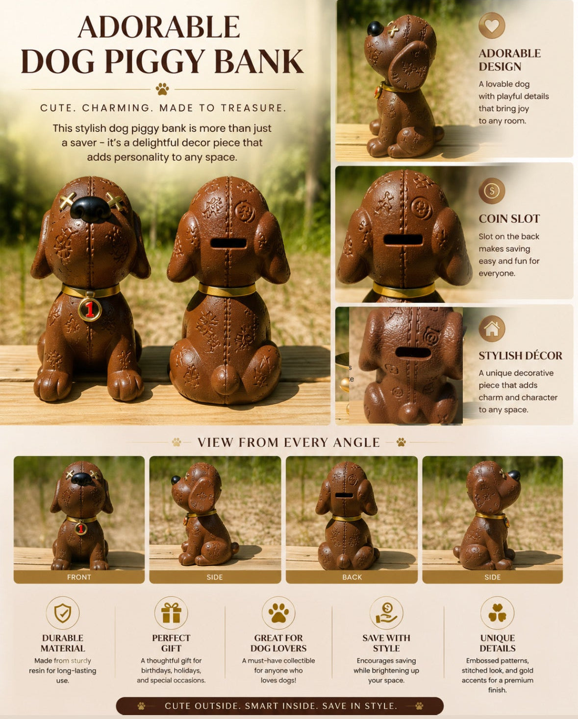 Dog Piggy Bank